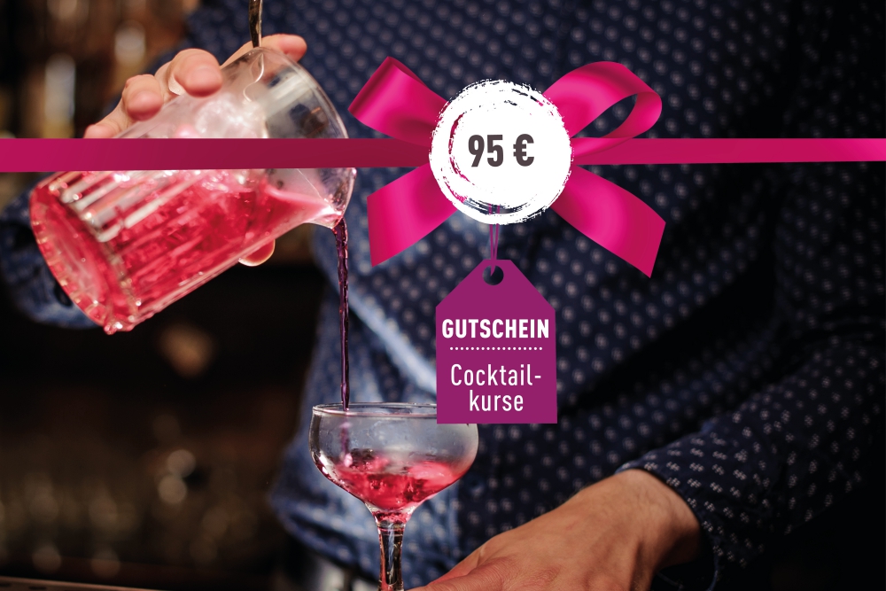 Cocktailkurs-Gutschein: Cocktailkurs-Gutschein 95€