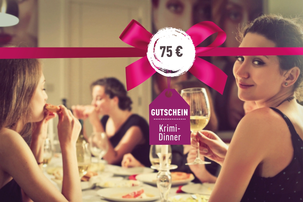 Gutschein für ein Krimi-Dinner 75€ in Berlin