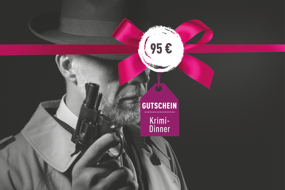 Gutschein für ein Krimi-Dinner 95€ in Berlin