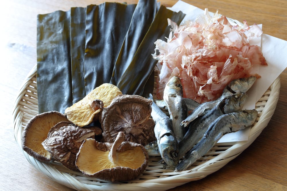 Shitake statt Thunfisch im Dashi