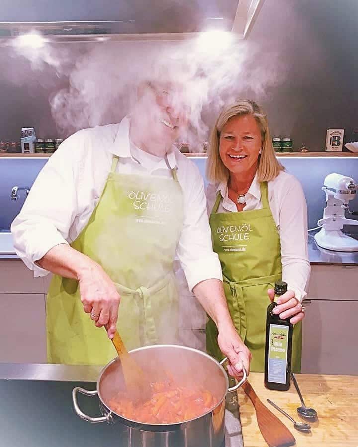 Das Team der Olivenöl-Kochschule Olio Piceno Heidi Rauch und Michael-A. Konitzer – Olivenöl-Kurse in München