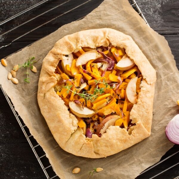 Kürbis-Galette fertig