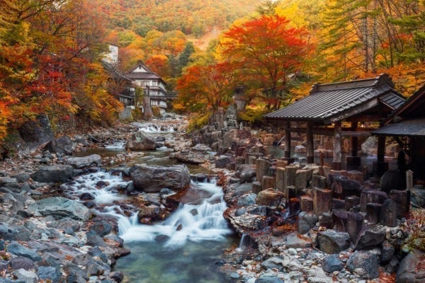 Heiße Quellen in Japan (Onsen)