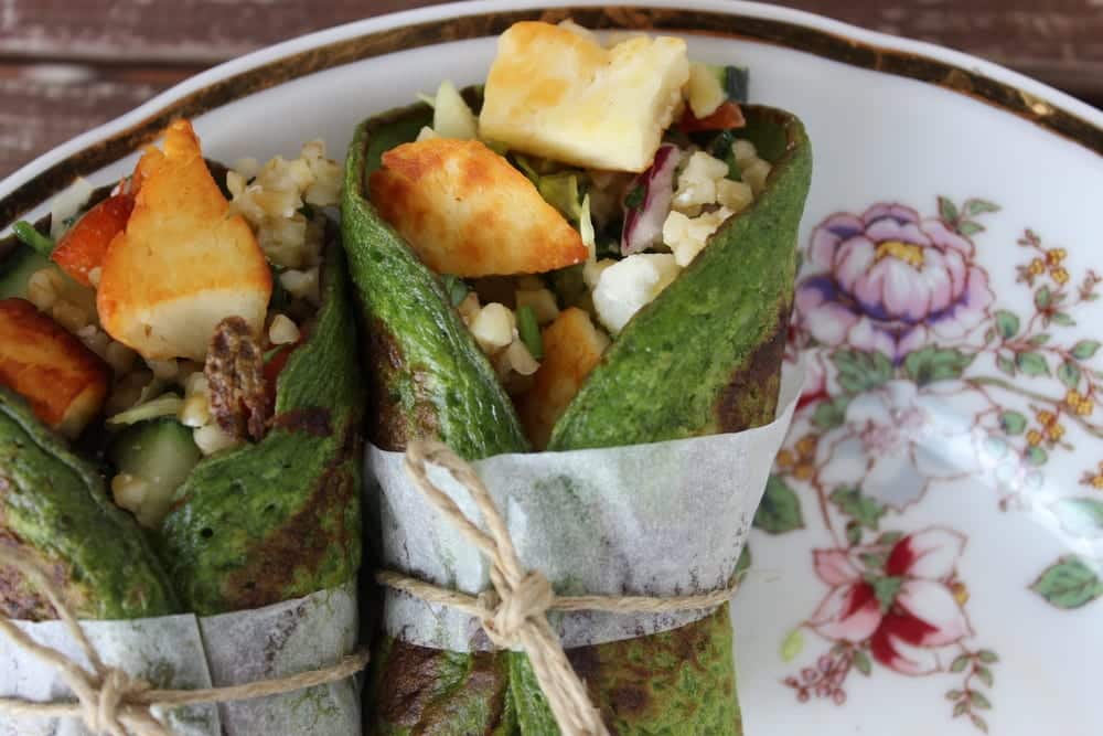 Paleo-Rezept: Spinat-Wraps mit Hünchen