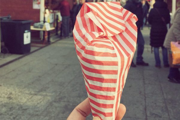 Frisch gebrannte Mandeln