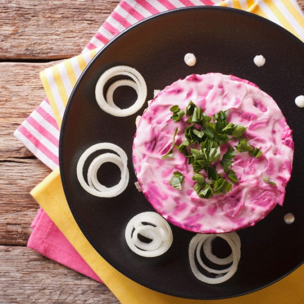 Heringssalat mit rote Bete