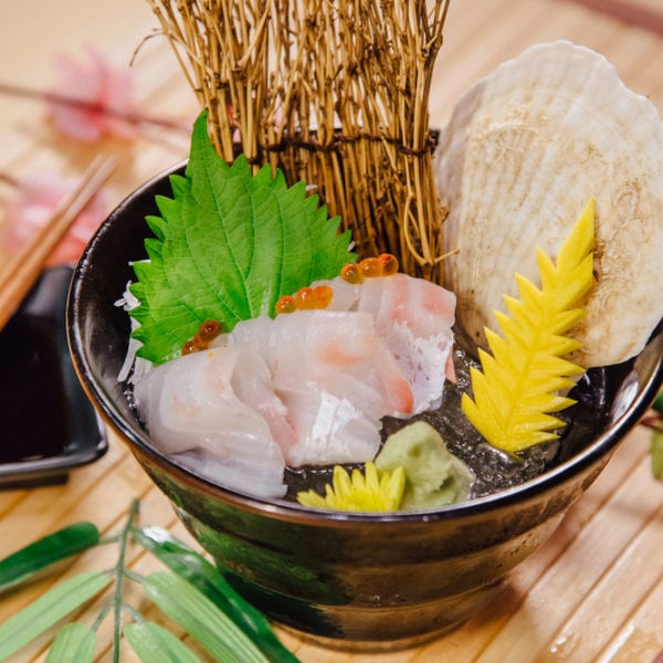 Sashimi im Kaiseki-Menü