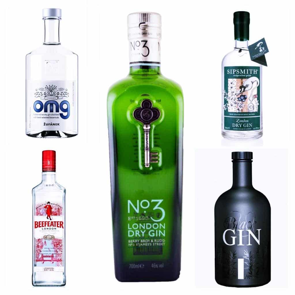 London Dry Gins mit starken Wacholderaromen