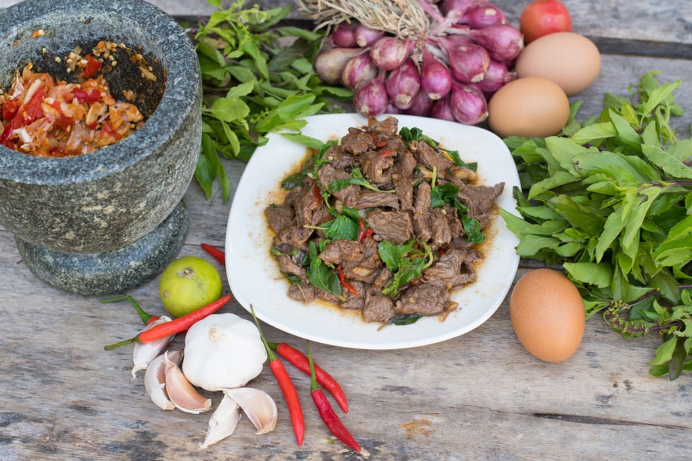 Bai Krapao in Pad Krapao