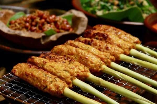 Garnelenspieße mit Zitronengras