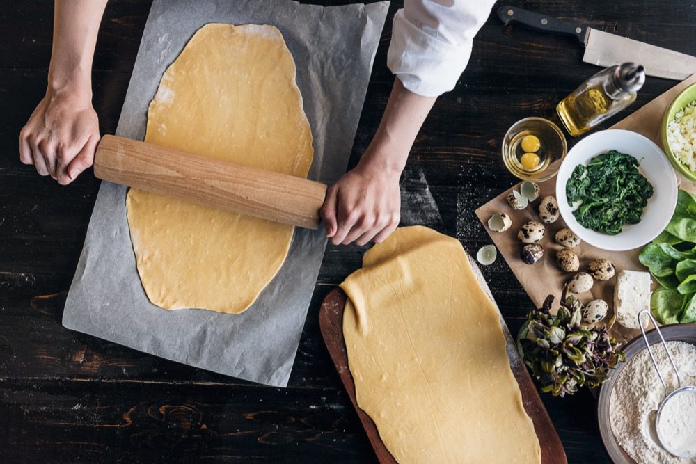 Frischer Pastateig - mit Nudelholz