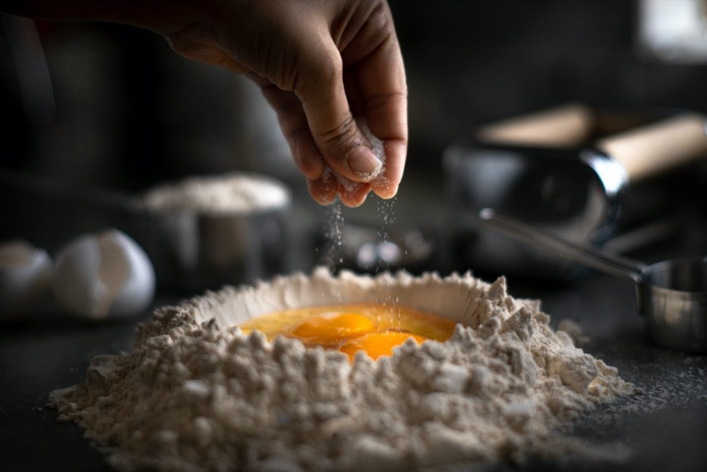 Frische selbstgemachte Pasta