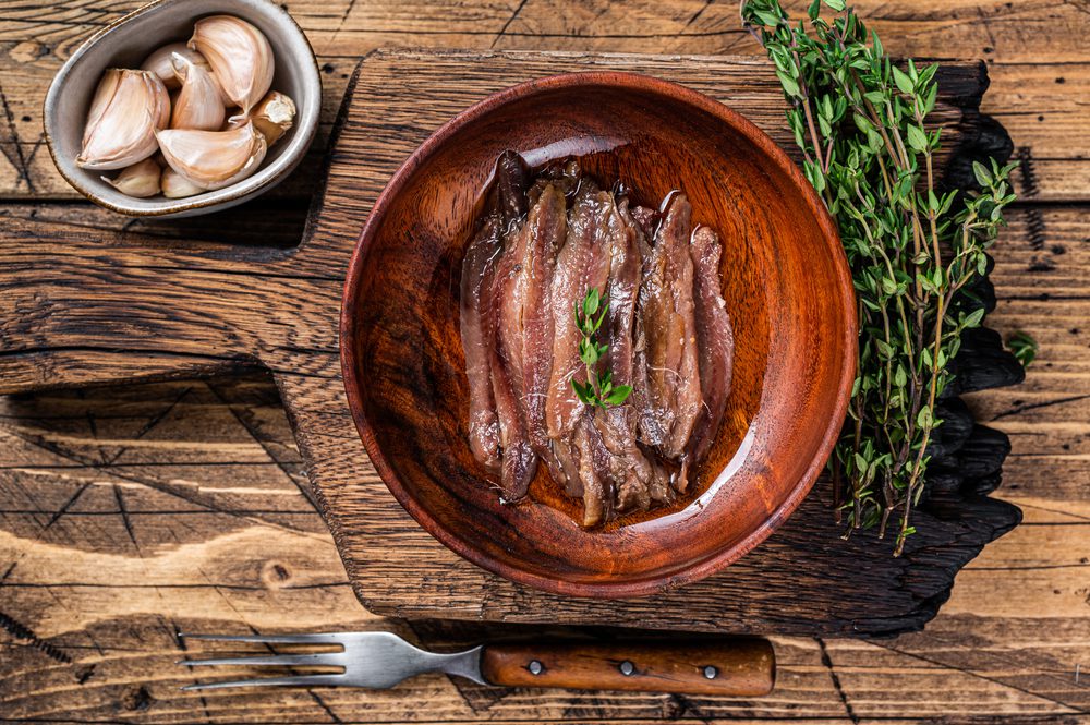 Sardellen für italienische Salsa verde