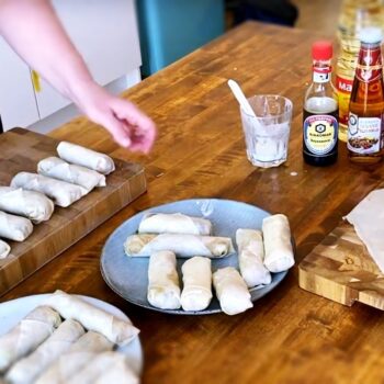 Frühlingsrollen falten