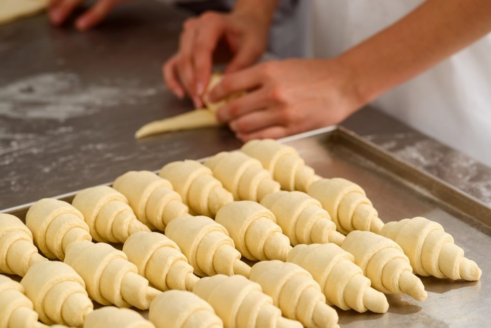 Französische Croissants