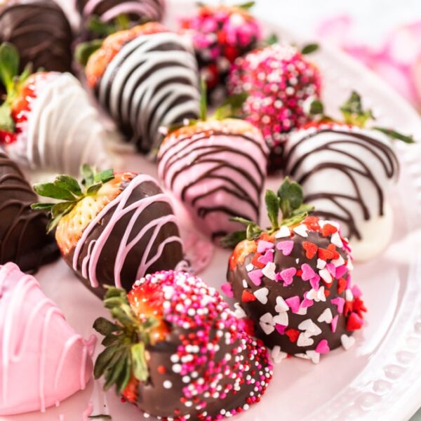 Erdbeeren in Schokolade