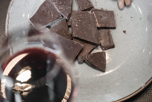Wein und Schokolade