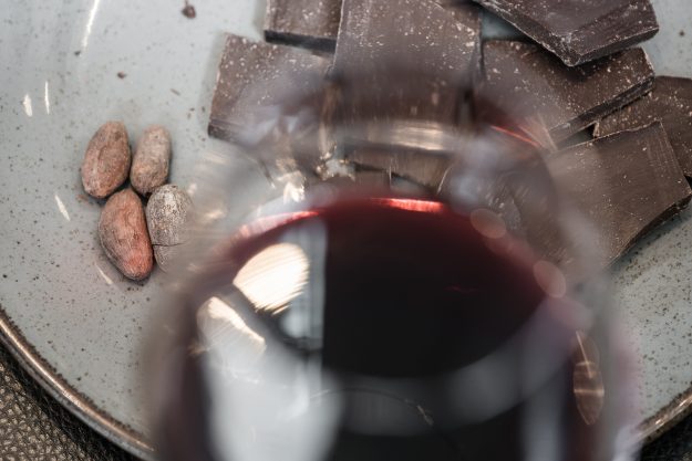 Wein und Schokolade