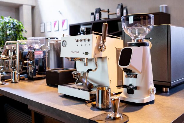 Baristakurs Frankfurt: kleine Espressomaschine