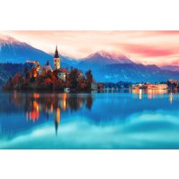 Virtuelle Reise nach Slowenien Insel im See Blad