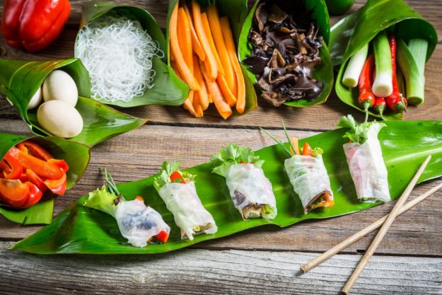 vietnamnesischer Kochkurs online leckere Sommerrollen