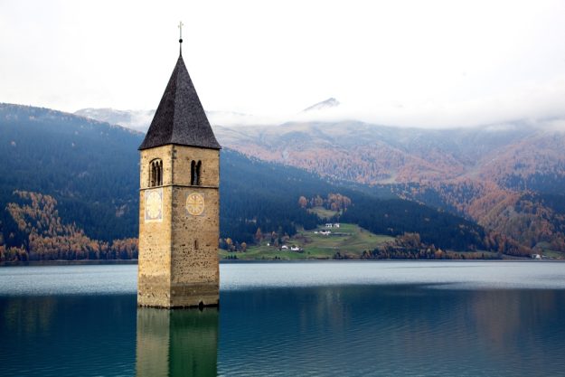 virtuelle Reise Südtirol versunkene Kirche