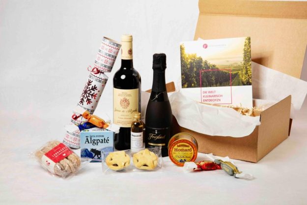Genussreise Weihnachten ausgepackte Genussbox