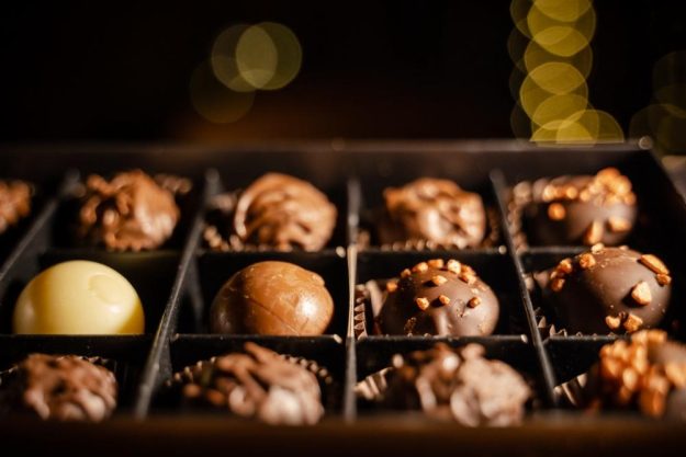 Pralinenkurs Mannheim – offene Pralinenschachtel