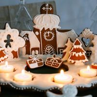 Lebkuchen-Adventskranz