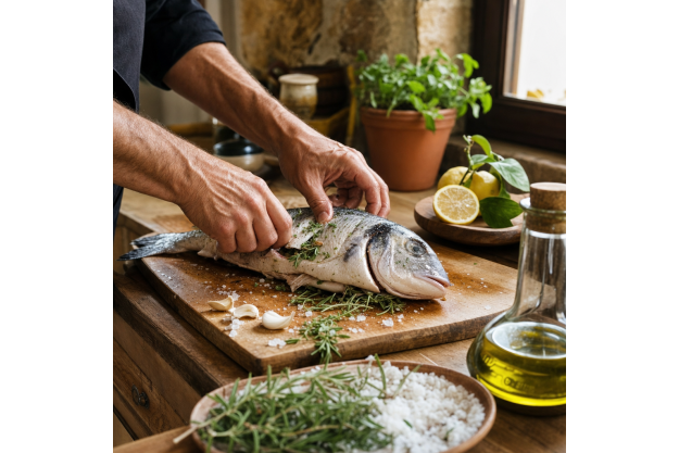 Italienischer Fisch-Kochkurs