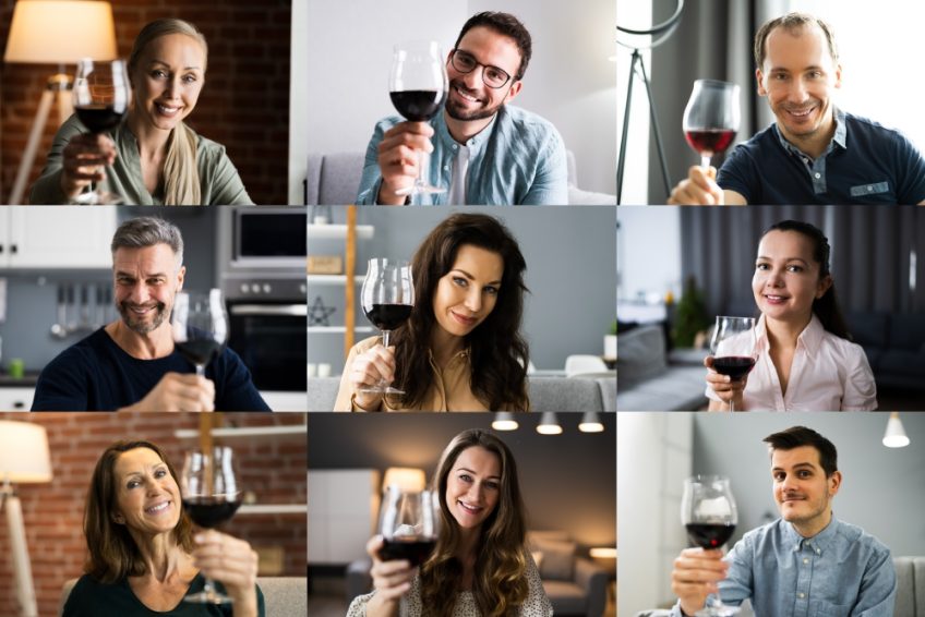 Online Teamevent mit Weinprobe Firmenweinprobe@Home