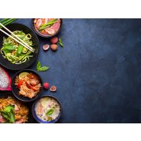 Thai-Kochkurs Dresden – Thaifood auf dunklem Hintergrund