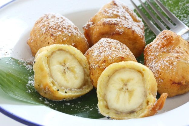 Asia-Kochkurs Kitzingen: gebackene Bananen