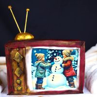 Nostalgische Fernseher-Torte