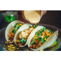 Fajitas mit BBQ Veggies, Guacamole