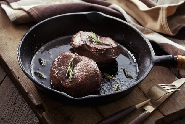 Fleisch-Kochkurs Heidelberg – Beef Steak in Pfanne