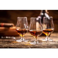 Rum-Seminar Frankfurt: drei Gläser im Tasting