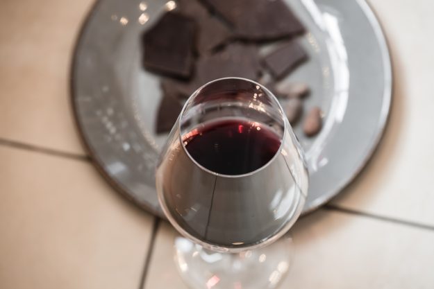 Wein und Schokolade