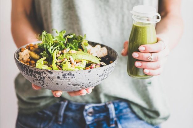 gesunder Kochkurs München – green Bowl mit Smoothie
