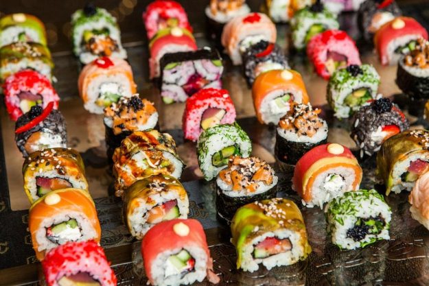 Gin-Tasting Stuttgart: Sushi in bunter Vielfalt