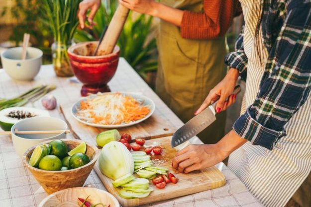 Asia-Kochkurs Stuttgart – Gemüse schneiden