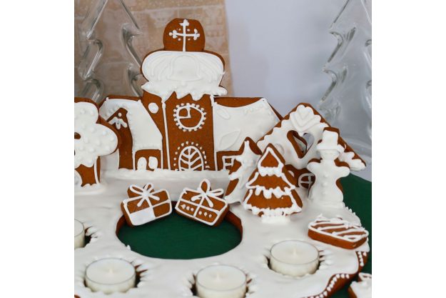Lebkuchen-Adventskranz
