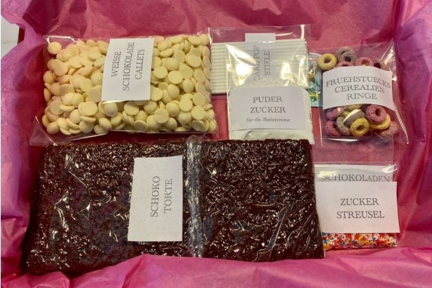 Online Backkurs – Cakepop Zutaten in Backbox