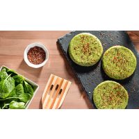vegetarischer Kochkurs Berlin – grüne Burgerpattys mit Spinat
