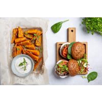 vegetarischer Kochkurs Berlin – Burger und Süßkartoffelpommes