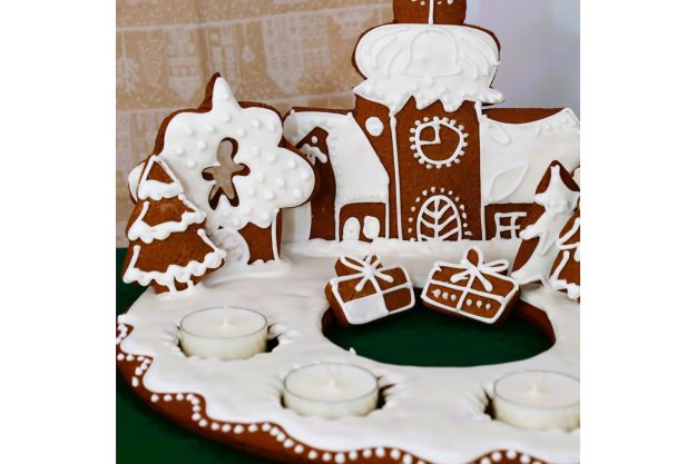Lebkuchen-Adventskranz