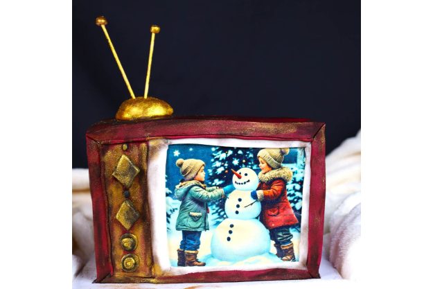Nostalgische Fernseher-Torte