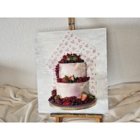 Torte auf Leinwand