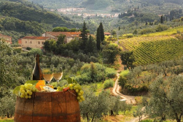 Italienischer Kochkurs Wiesbaden – Weinberge in der Toskana