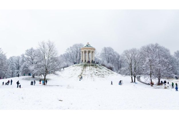Kulinarisches Locationhopping München Schwabing: Monopteros im Winter